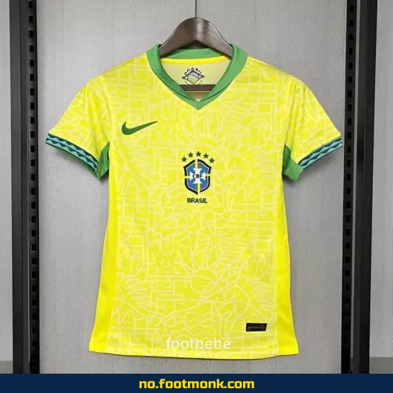 Brasil hjemmedrakt 2024 2025 dame gul – Offisiell fotballdrakt med trykk – Kjøp billige fotballdrakter online