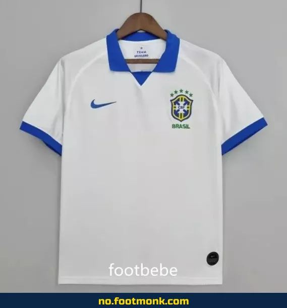 Brasil Vintage 2019 Borte Fotballdrakt Hvit – Offisiell Fotballtrøye for Voksne og Barn