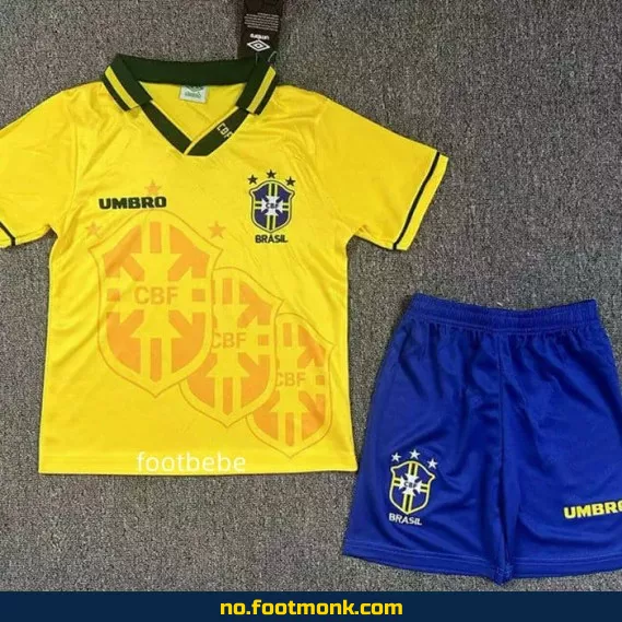 Brasil Vintage Fotballdrakt for Barn 1994 Hjemme – Autentisk Fotballtrøye