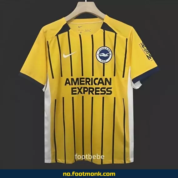 Brighton FC 2024/2025 bortedrakt gul – Offisiell fotballdrakt for barn og voksne | Kjøp fotballtrøye på nett
