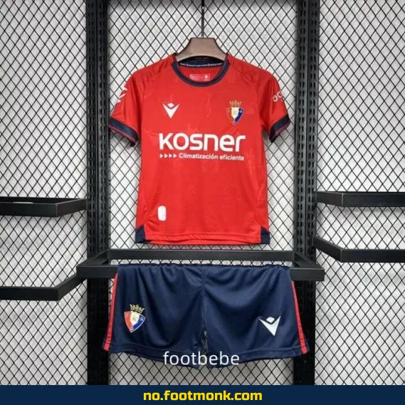 Osasuna barnedrakt 2024-2025 rød – Offisiell fotballdrakt for barn – Kjøp billige fotballdrakter online