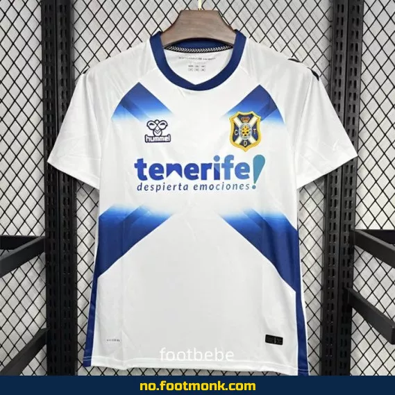 CD Tenerife Hjemmedrakt 2024/2025 Hvit – Autentisk Fotballdrakt for Voksne og Barn – Kjøp Offisiell Klubbtrøye på Nett