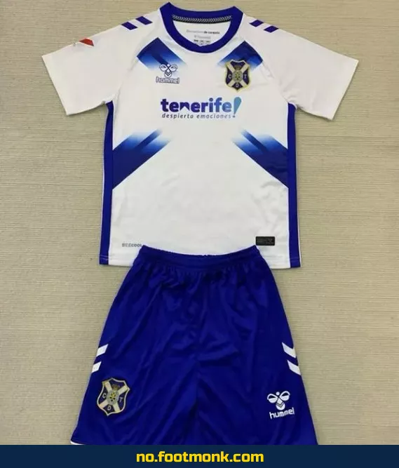 CD Tenerife Hjemmedrakt 2024/2025 Barn – Hvit Fotballdrakt for Barn – Offisiell Klubbdrakt – Kjøp Fotballtrøye Online