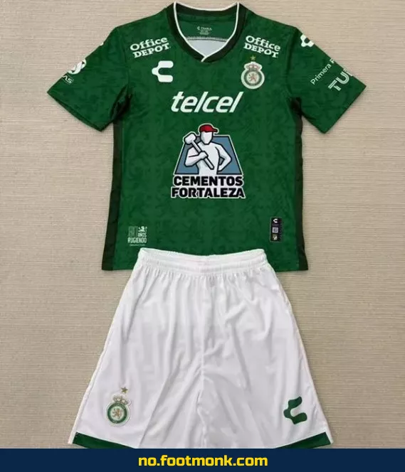 Club León F.C. Fotballdrakt for Barn 2025-2026 – Grønn | Offisiell Klubbdrakt | Fotballtrøye med Navn | Kjøp Billige Fotballdrakter Online
