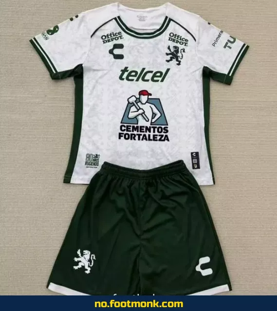 Club León F.C. Barnedrakt 2025 Hvit – Offisiell Fotballdrakt for Barn – Kjøp Nå