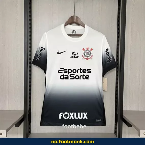 Corinthians hjemmedrakt 2024/2025 – Hvit fotballdrakt for barn og voksne | Offisiell nettbutikk