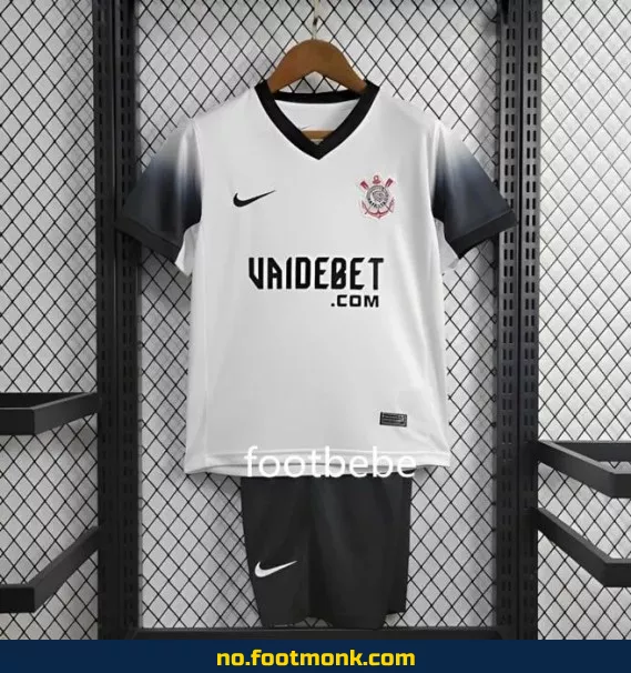 Corinthians Hjemmedrakt for Barn 2024-2025 – Hvit | Offisiell Fotballdrakt | Fotballtrøye for Barn | Kjøp Fotballdrakter Online