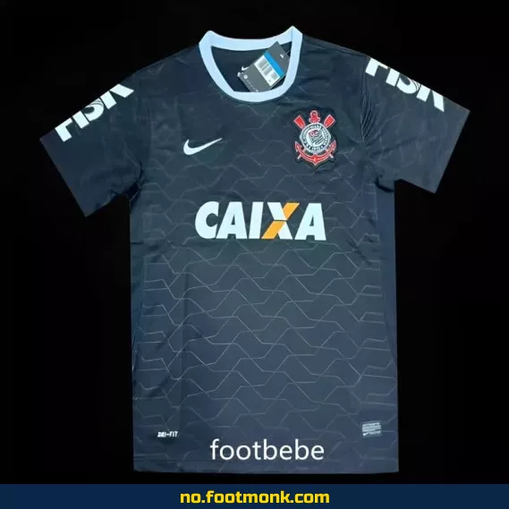 Corinthians Vintage Fotballdrakt 2012-2013 (Bortedrakt) – Autentisk Fotballtrøye for Voksne/Barn – Offisiell Klubbdrakt