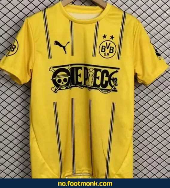 Borussia Dortmund 2025-2026 En-dels Gul Fotballdrakt – Offisiell Fotballtrøye for Voksne og Barn