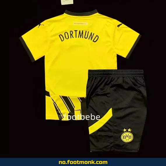 Borussia Dortmund Fotballdrakt Barn 2024-2025 Champions League – Kjøp Offisiell Fotballdrakt for Barn på Nett
