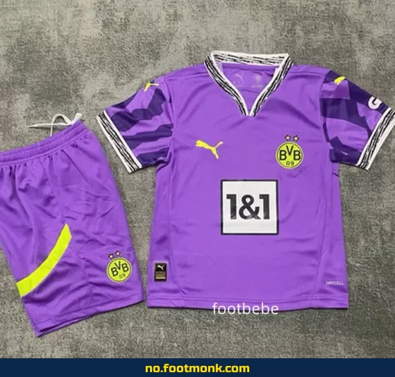 Borussia Dortmund Fotballdrakt for Barn 2025-2026 – Lilla, Autentisk
