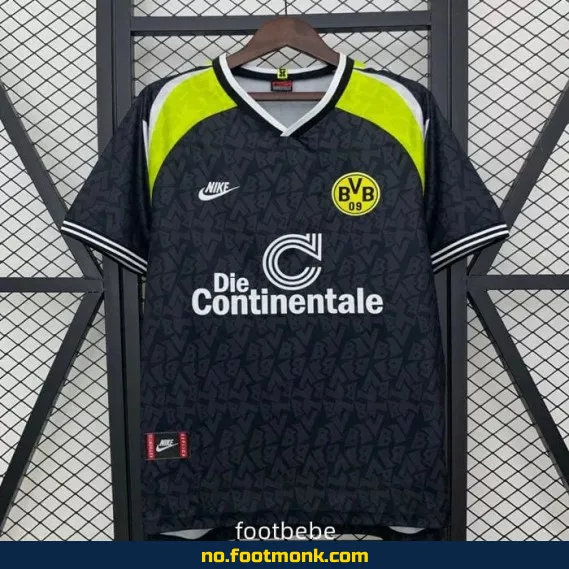Vintage Dortmund Fotballdrakt 1995-1996 (Bortedrakt) – Offisiell Replica – Fotballtrøye for Voksen/Barn
