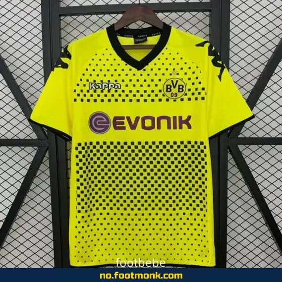 Autentisk Borussia Dortmund hjemmedrakt 2011-2012 vintage – fotballdrakt for voksne og barn
