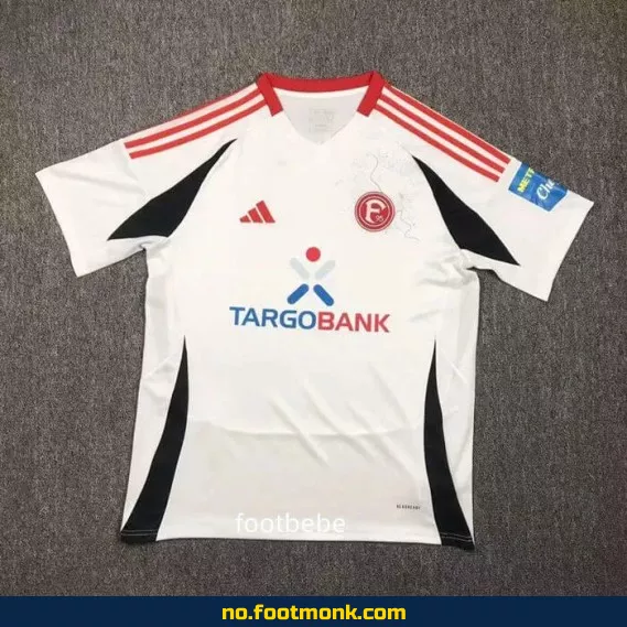 Fortuna Düsseldorf 2024/2025 bortedrakt hvit – Offisiell fotballdrakt, fotballtrøye med trykk