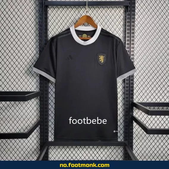 Skottland 2023 150-årsjubileum fotballdrakt svart – Offisiell drakt for barn og voksne | Fotballtrøye med trykk | Kjøp billige fotballdrakter online