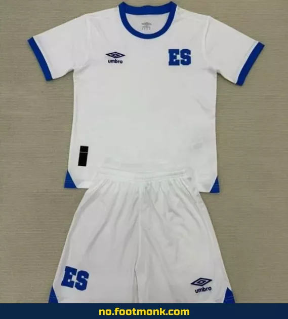 El Salvador borte fotballdrakt for barn 2025-2026 – Hvit – Kjøp offisiell fotballdrakt for barn på nett