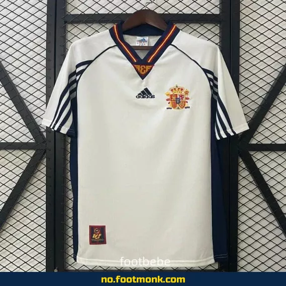 Vintage Spania Fotballdrakt 1998 Borte – Offisiell Fotballtrøye