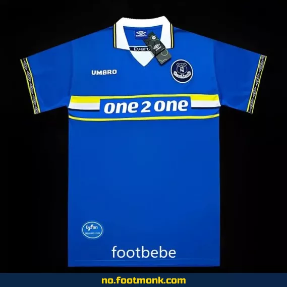 Everton Vintage Hjemmedrakt 1997-1999 – Autentisk Fotballdrakt for Voksne og Barn – Offisiell Klubbtrøye