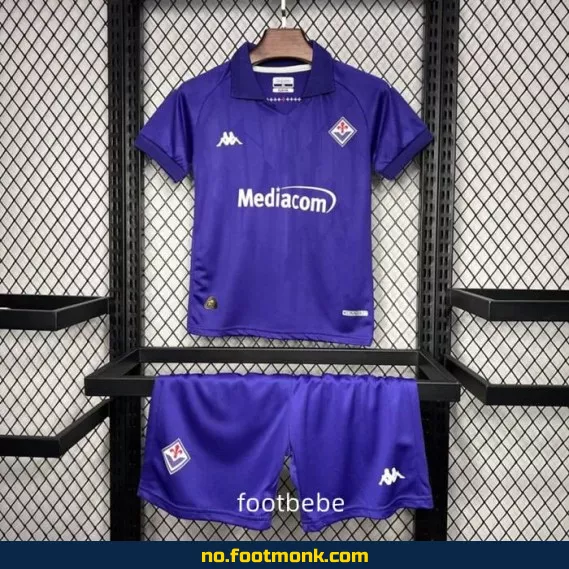 Fiorentina hjemmedrakt 2024/2025 for barn i lilla – kjøp fotballdrakt for barn online