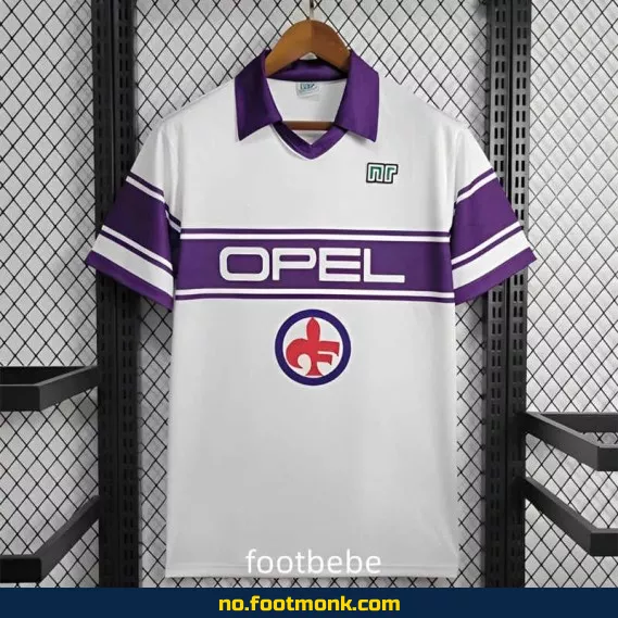 Vintage Fiorentina fotballdrakt 1984-1985 (hjemmebane, hvit) – Autentisk fotballtrøye
