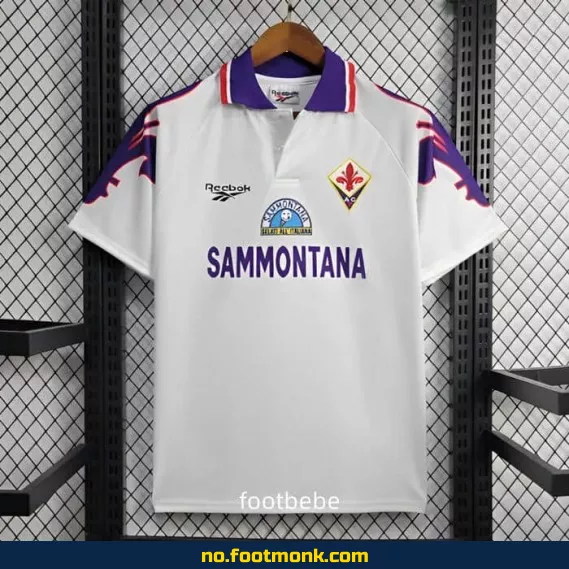 Vintage Fiorentina fotballdrakt 1995-1996 (hjemmedrakt, hvit) – Autentisk fotballtrøye for voksne og barn