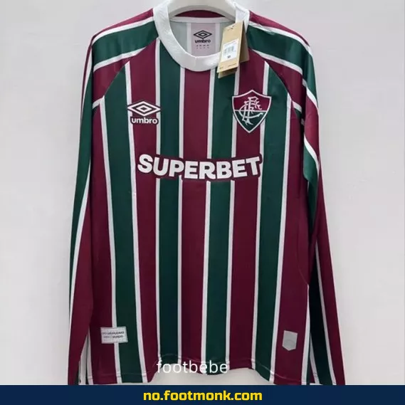 Fluminense hjemmedrakt 2025-2026 langermet fotballdrakt – Offisiell fotballtrøye for barn og voksne | Kjøp billige fotballdrakter online