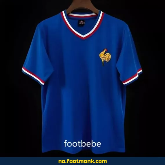 Frankrike Vintage Fotballdrakt 1971 Hjemmebane Blå – Offisiell Replica
