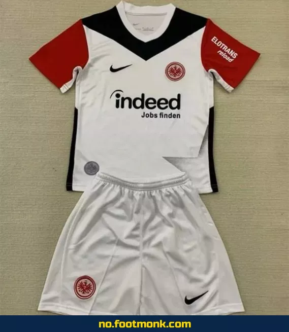 Frankfurt hjemmedrakt 2024 2025 for barn – Hvit fotballdrakt