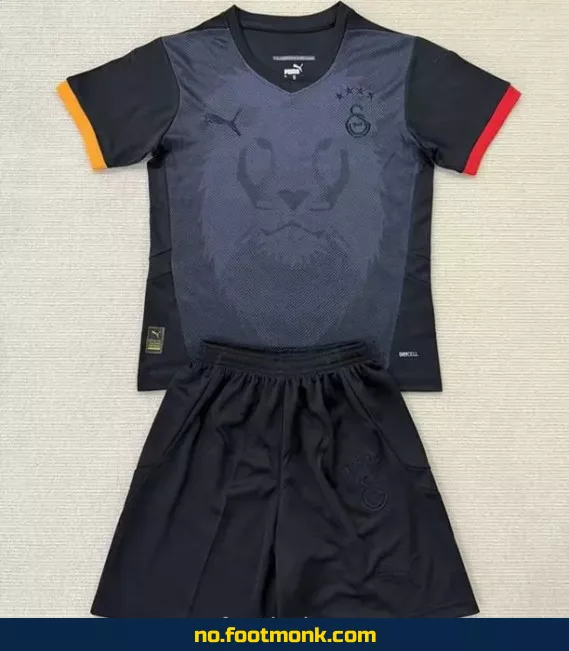 Galatasaray barnedrakt 2025-2026 svart – Offisiell fotballdrakt for barn