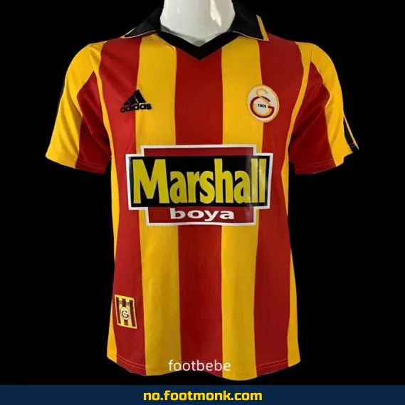 Galatasaray Vintage Fotballdrakt 1999-2000 Hjemme – Autentisk Fotballtrøye for Voksne og Barn | Kjøp Offisiell Klubbdrakt på Nett