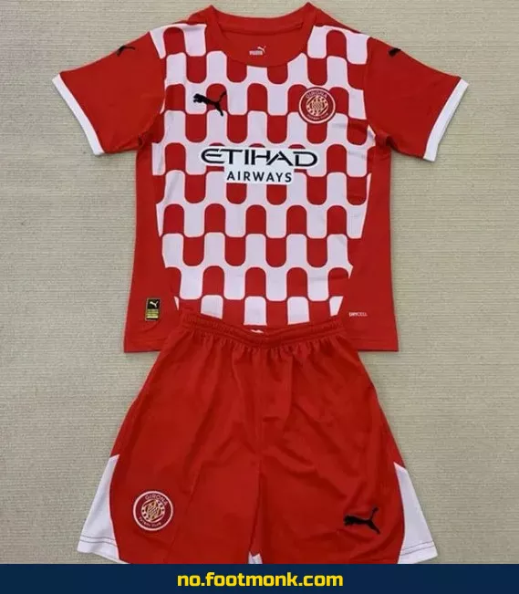 Girona hjemmedrakt for barn 2024-2025 – offisiell fotballdrakt for barn | Kjøp fotballdrakter online