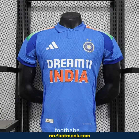 Indias offisielle fotballdrakt 2025-2026 (blå) – Kjøp nå | Authentisk drakt med navn | Barn og voksen