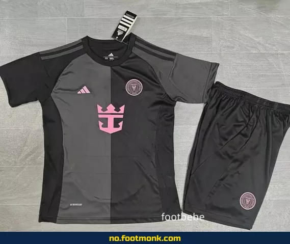 Inter Miami barnedrakt 2025-2026 borte svart – Offisiell fotballdrakt for barn – Kjøp billige fotballdrakter online