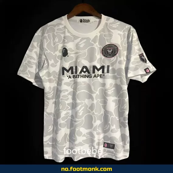 Inter Miami x BAPE 2023-2024 Hvit Kamouflasje Fotballdrakt – Autentisk Fotballtrøye for Voksne og Barn | Offisiell Klubbdrakt med Spesialdesign