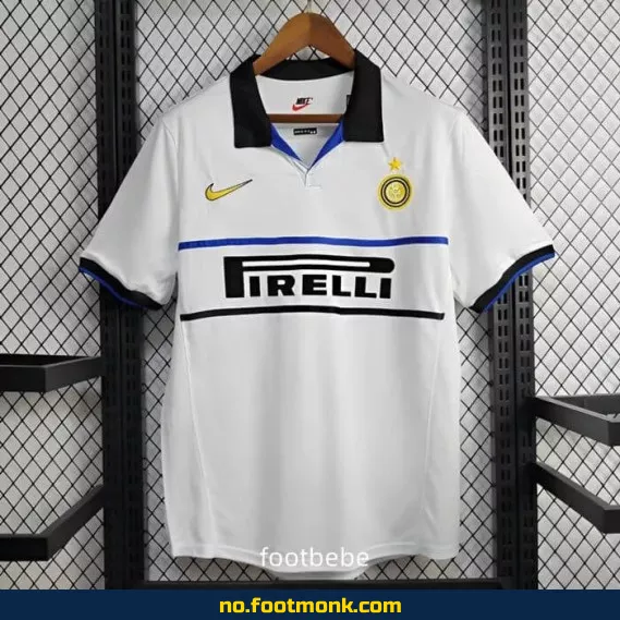 Inter Milan Vintage Fotballdrakt 1998-1999 (Bortedrakt) – Autentisk Retro Trøye for Voksne og Barn – Offisiell Fotballtrøye fra Nettbutikk