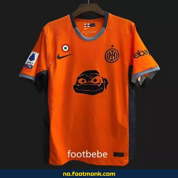 Inter Milan Ninja Turtles 2024 Orange Fotballdrakt – Offisiell Klubbtrøye for Barn og Voksne | Kjøp Autentisk Fotballdrakt med Trykk på Nett