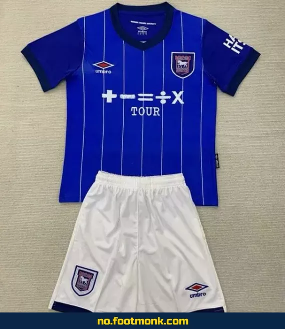 Fotballdrakt Ipswich Town Hjemme 2024-2025 Barn – Offisiell Klubbtrøye i Blå