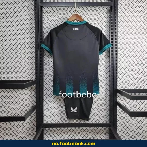 Irland 2024 borte drakt for barn – offisiell fotballdrakt for barn, svart