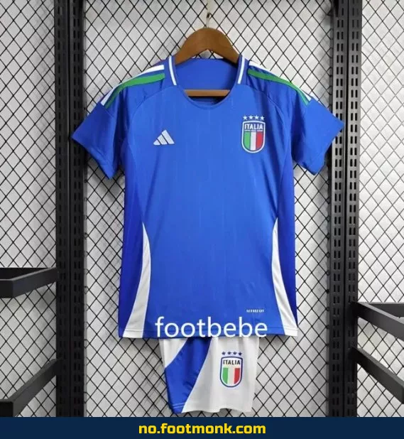 Italiensk fotballdrakt for barn – Euro 2024 (blå) | Offisiell drakt | Kjøp nå