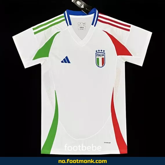Italienske hjemmedrakter Euro 2024 - Hvit fotballdrakt for voksne og barn