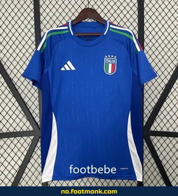 Italiensk Euro 2024 fotballdrakt i blå – offisiell drakt for voksne og barn