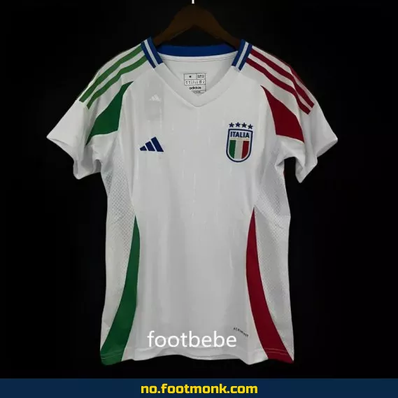 Italiensk hjemmedrakt for kvinner – Euro 2024 hvit fotballdrakt