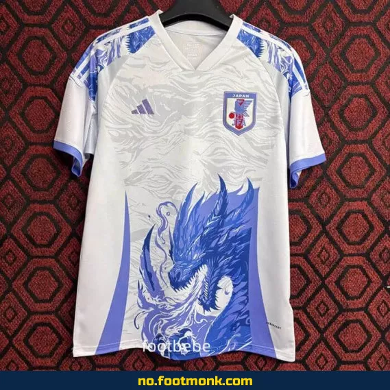 Japans landslagsdrakt 2024-2025 – Blå/hvit drage – Fotballdrakt for barn og voksne | Offisiell replica | Fotballtrøye med trykk