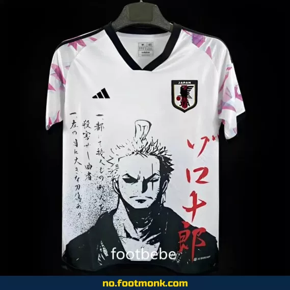 Otaku Zoro Roronoa Hvit Fotballdrakt 2024 – Spesialdesign Fotballtrøye med Trykk