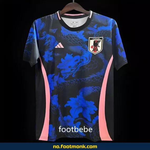 Japans draktfotballdrakt 2024 blå drage – offisiell fotballdrakt med trykk, fotballdrakt for voksne og barn