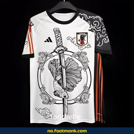Samurai Hvit Fotballdrakt 2024 – Autentisk Design