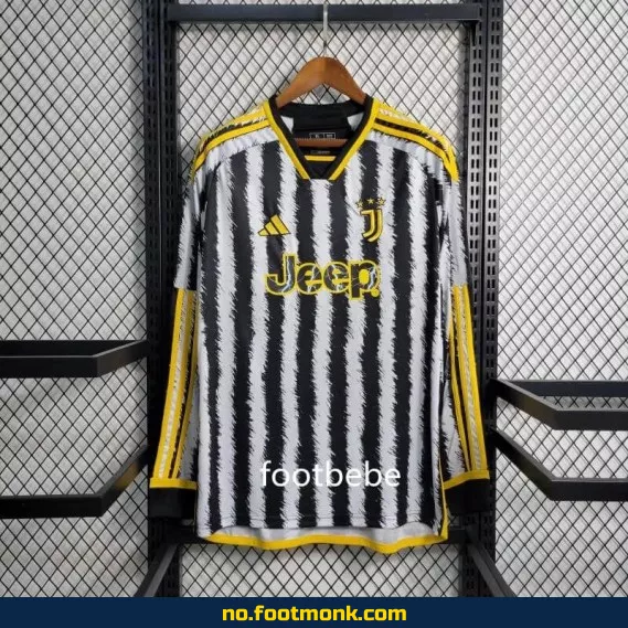 Juventus hjemmedrakt 2023/2024 langermet – Offisiell fotballdrakt for voksne og barn