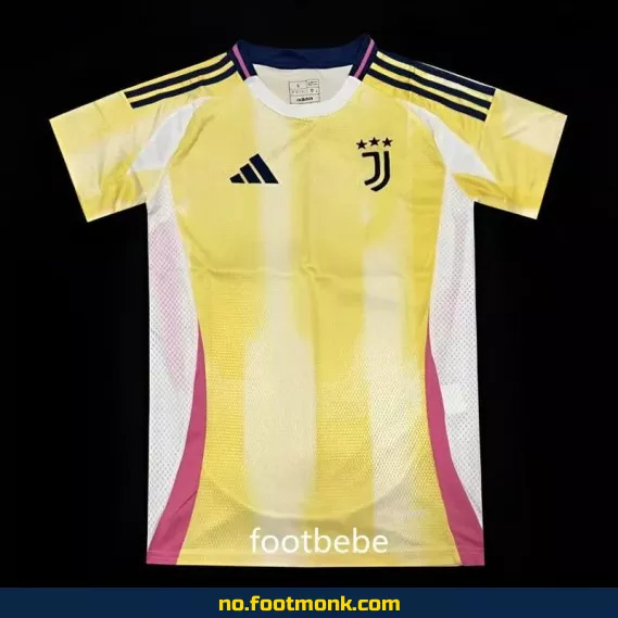 Juventus 2024/2025 bortedrakt gul – Offisiell fotballdrakt for barn og voksne | Kjøp fotballtrøye på nett