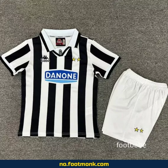 Juventus hjemmedrakt for barn 1994-1995 – Offisiell fotballdrakt med trykk – Billige fotballtrøyer for barn på nett