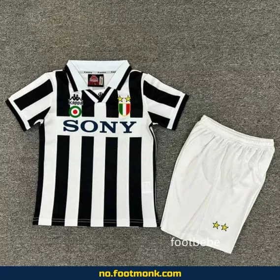 Juventus hjemmedrakt for barn 1995-1996 – Autentisk fotballdrakt med trykk | Billige fotballtrøyer for barn på nett
